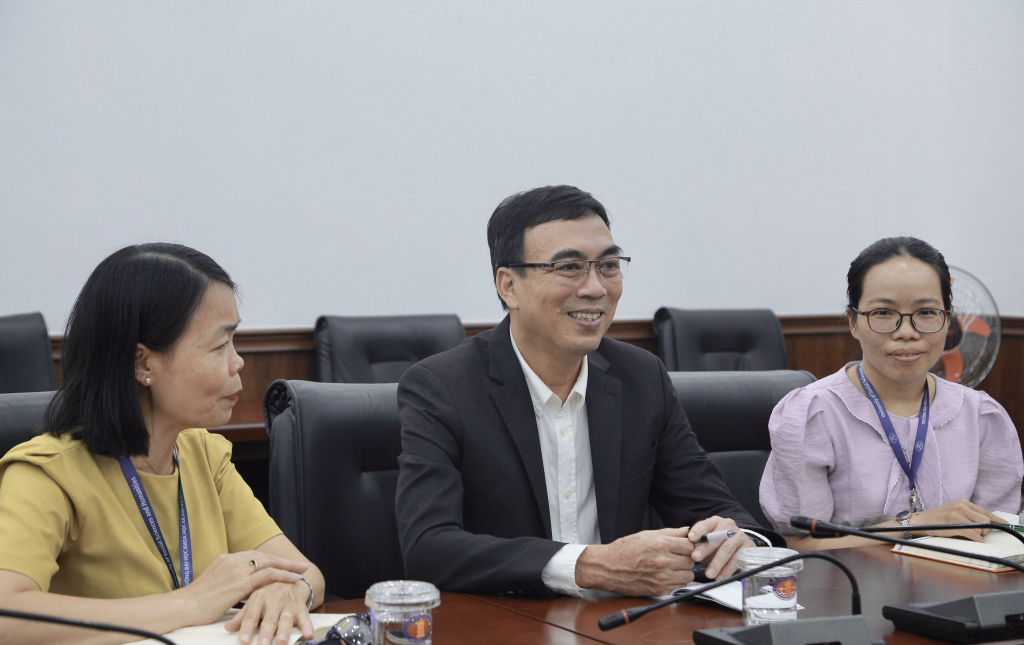 TS. Phạm Tấn Hạ hy vọng nhiều hợp tác giữa hai trường được đẩy mạnh trong tương lai - Ảnh: Ngọa Kỳ