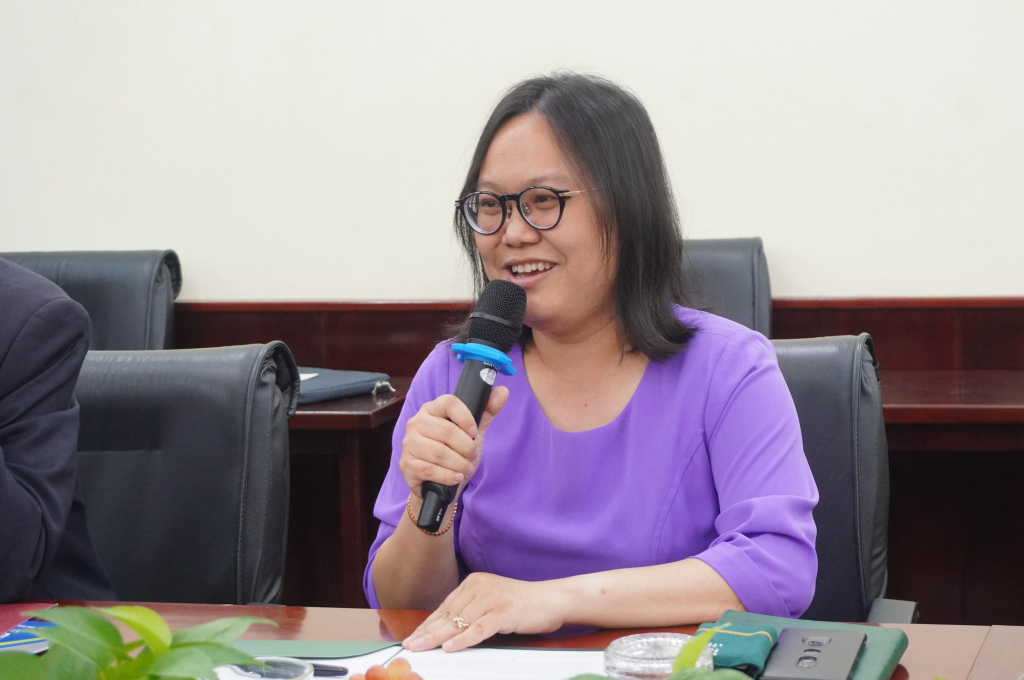 Bà Trinh Trịnh cho rằng giáo dục là yếu tố hàng đầu trong mối quan hệ song phương giữa hai quốc gia - Ảnh: Ngọc Bích