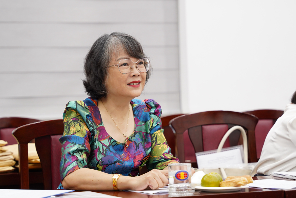 Bà Phạm Lê Thảo đề nghị các đơn vị phối hợp chặt chẽ để nâng cao hiệu quả đào tạo - Ảnh: PHẠM TRÍ