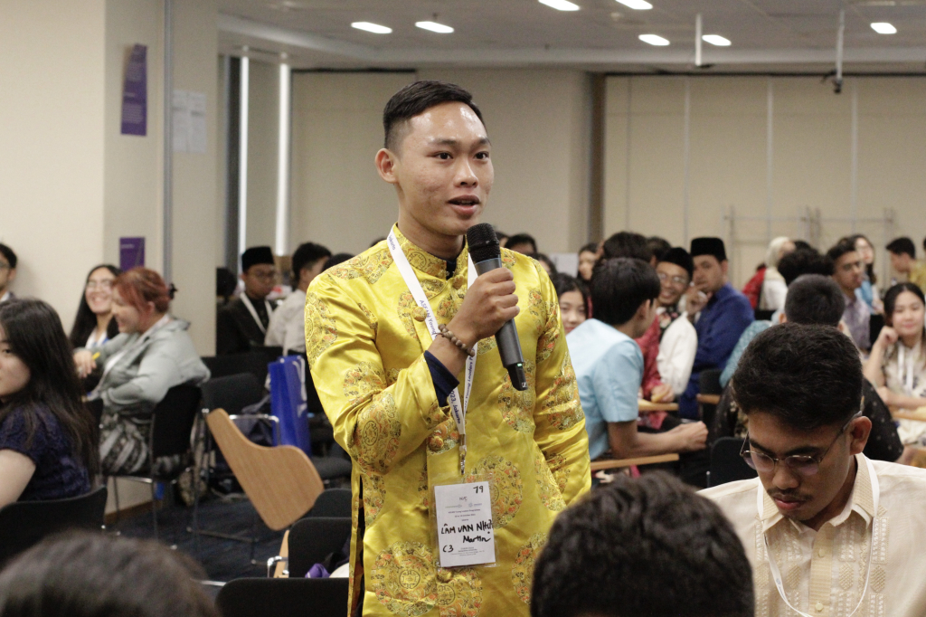 Lâm Văn Nhựt nhấn mạnh tầm quan trọng của người trẻ trong vai trò lãnh đạo - Ảnh: Nhân vật cung cấp  