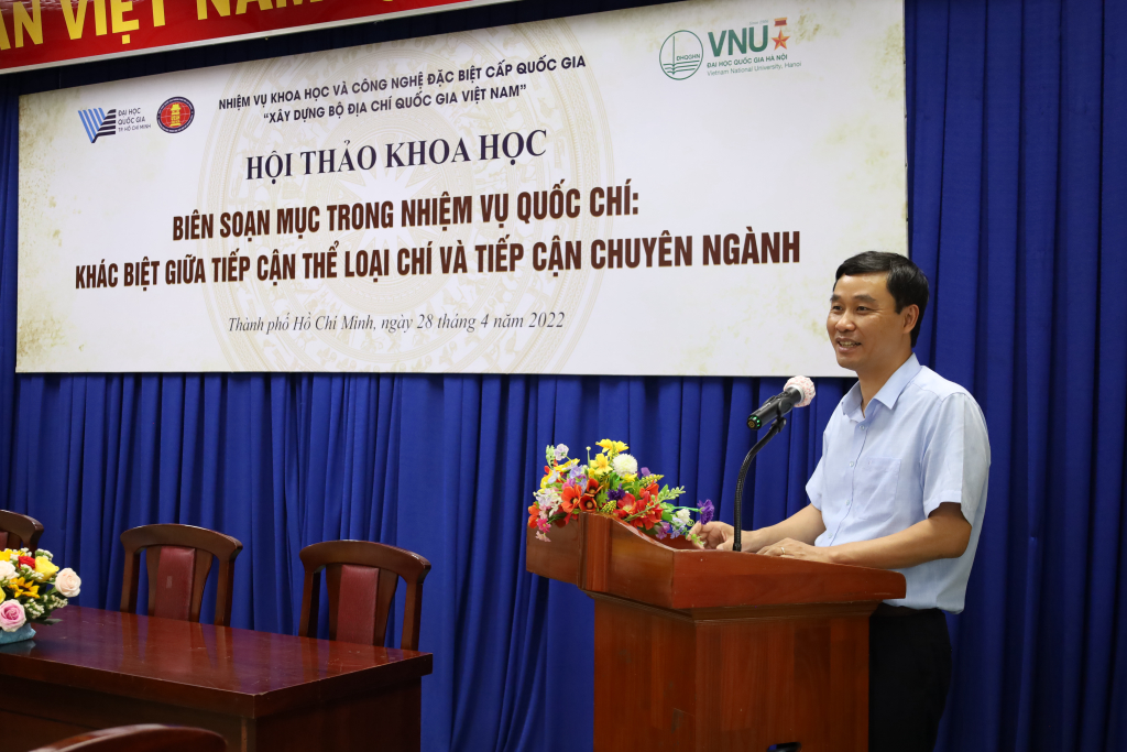 PGS.TS. Nguyễn Hoàng Hải khẳng định vai trò và vị thế của ĐHQGHN  (Ảnh: Tuyết Hồng)