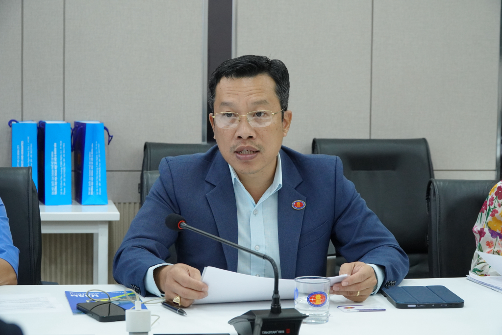 TS. Lê Hoàng Dũng chia sẻ về tiềm năng hợp tác của hai đơn vị - Ảnh: QUỲNH NHƯ