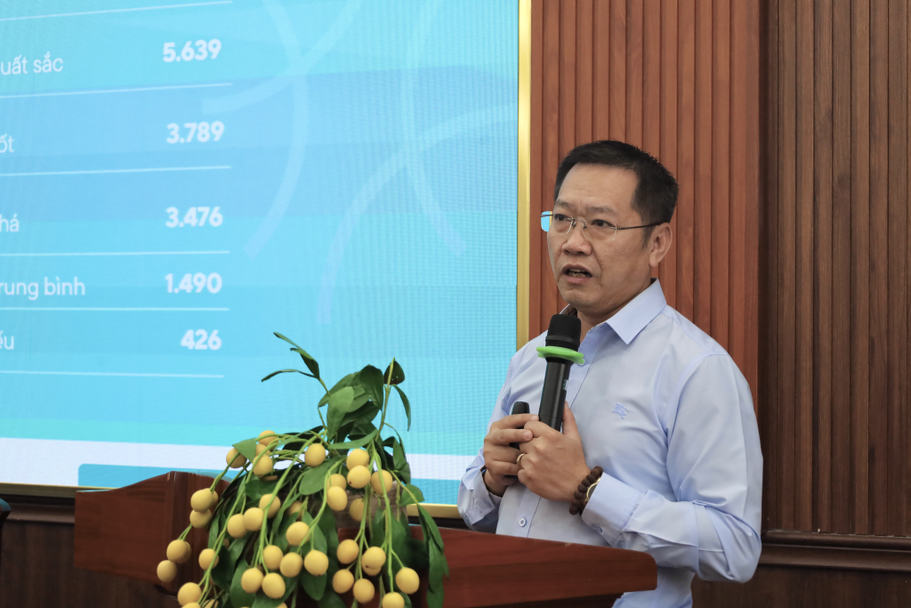  ThS. Võ Bình Nguyên cho biết tình trạng sử dụng minh chứng không hợp lệ hoặc trùng lặp vẫn tồn tại - Ảnh: MAI HƯƠNG