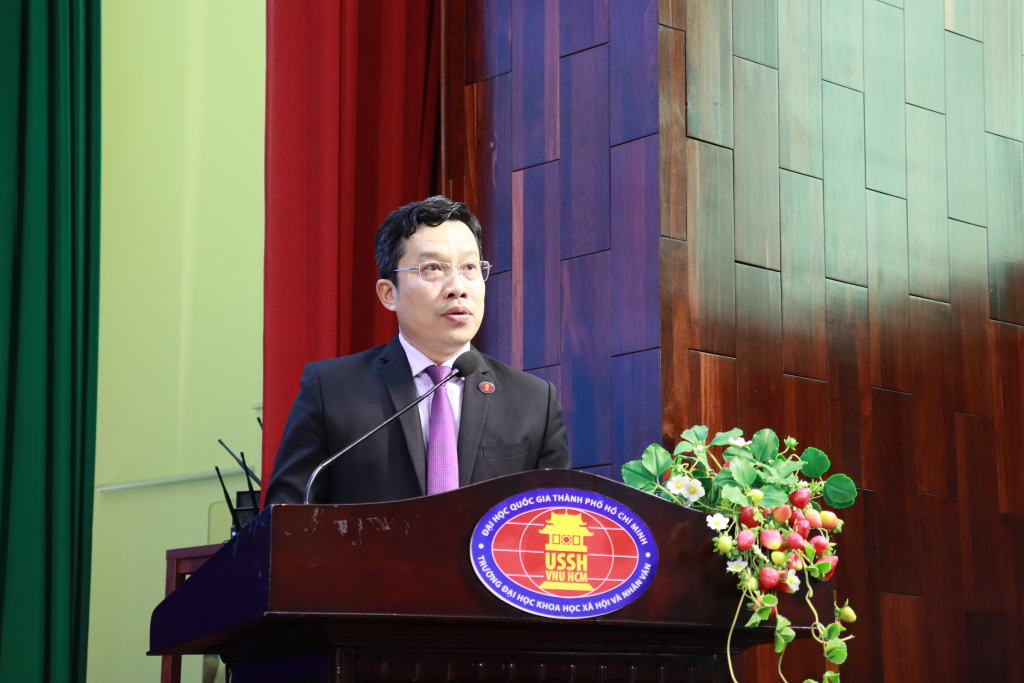 TS. Lê Hoàng Dũng phát biểu khai mạc tại hội thảo - Ảnh: Trần Huỳnh