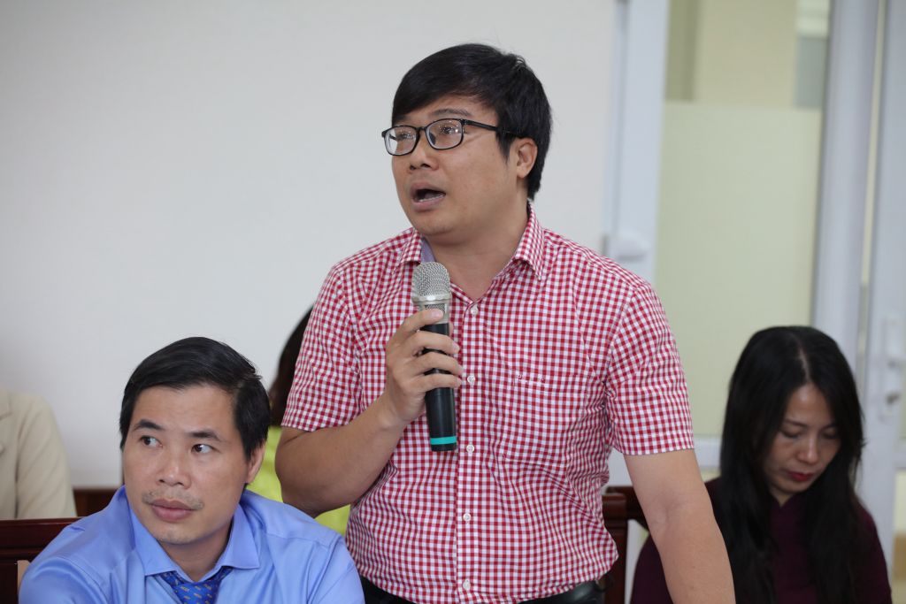 ThS. Phạm Duy Phúc cho rằng cần tiếp cận “không gian Báo chí mới” để bắt kịp với bối cảnh “chuyển đổi số” - Ảnh: Lý Nguyên 