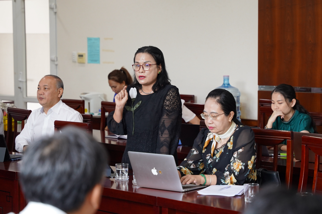GS.TS Ngô Thị Phương Lan cho biết, Nhà trường đã hoàn thành triển khai một số chương trình đào tạo quan trọng vào tháng 9.2024 - Ảnh: Phạm Trí