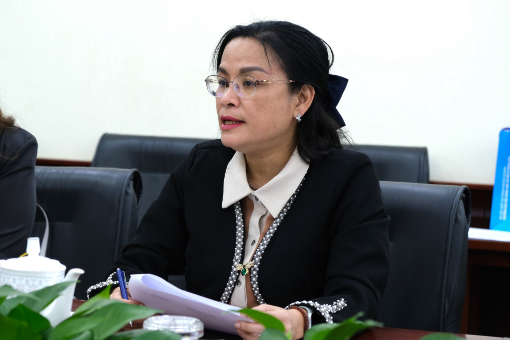 PGS.TS Ngô Thị Phương Lan hy vọng hai đơn vị sẽ hỗ trợ lẫn nhau trong các công tác giáo dục - Ảnh: Hương Mỹ
